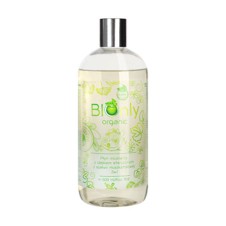 Płyn micelarny z olejkiem eterycznym z szałwii muszkatołowej 3w1 organic 500ml
